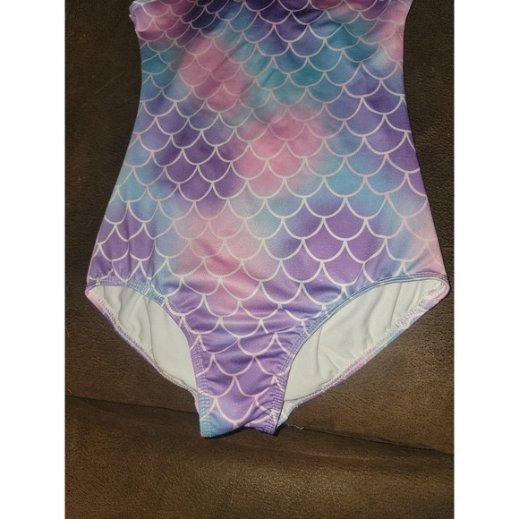 Boutique leotard gymnastics dance mermaid size kids 10 - Picture 3 of 3